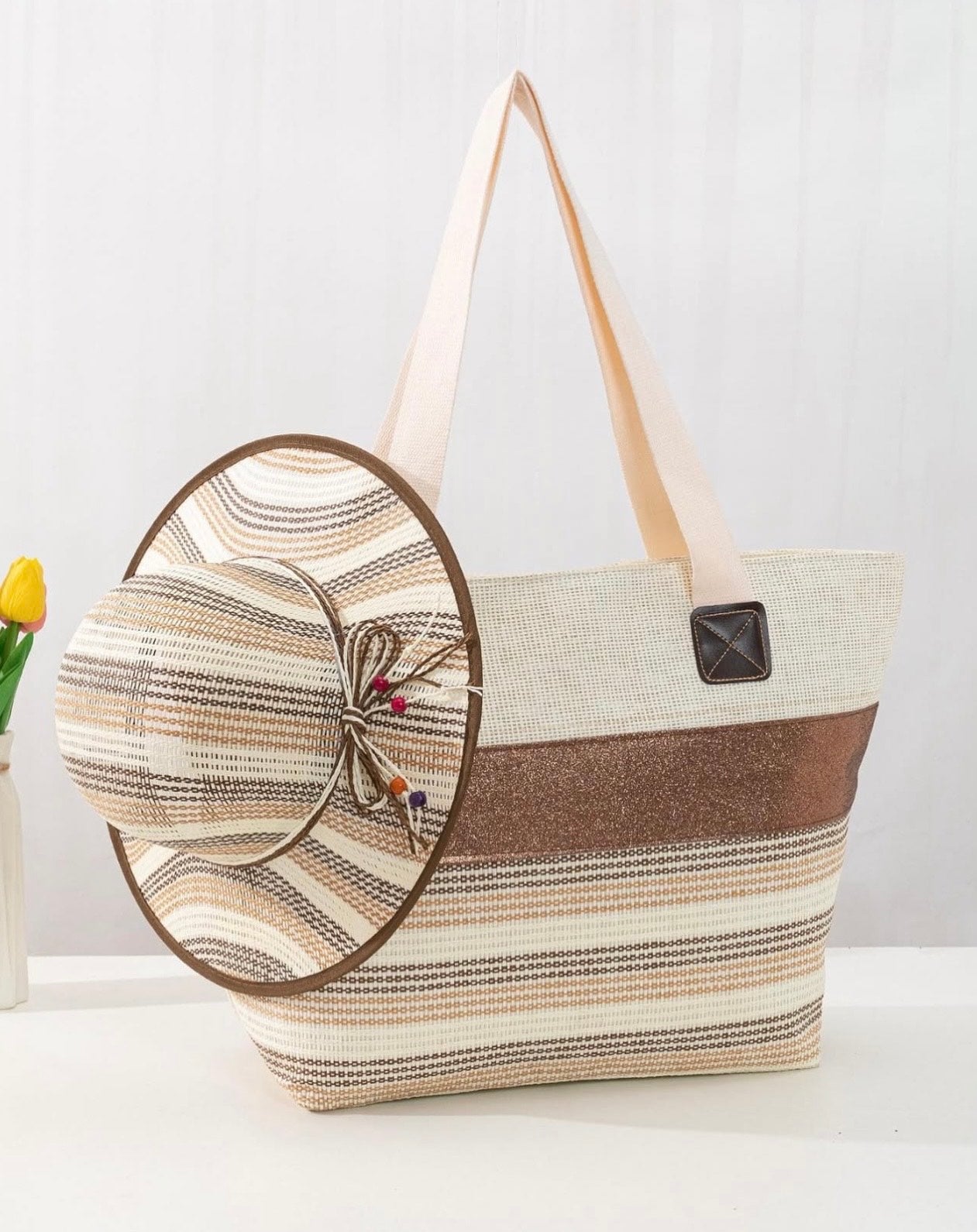Dola Brown Bag - Hat Set