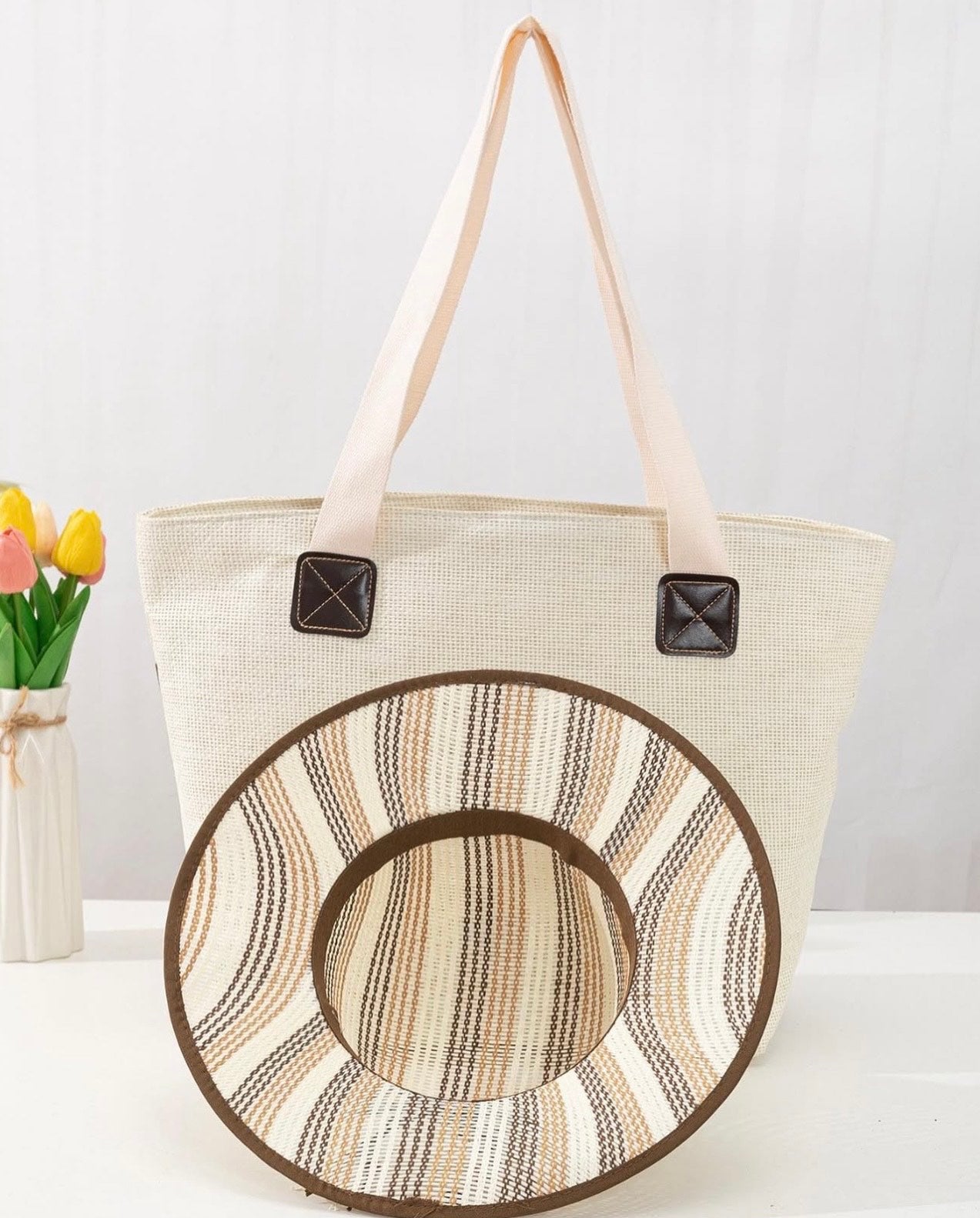 Dola Brown Bag - Hat Set